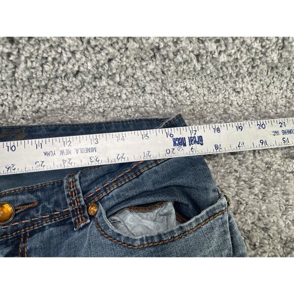 Womens Seven 7 for All Mankind Wide Leg Medium Wash Blue Denim Jeans Size 12 - Picture 5 of 7